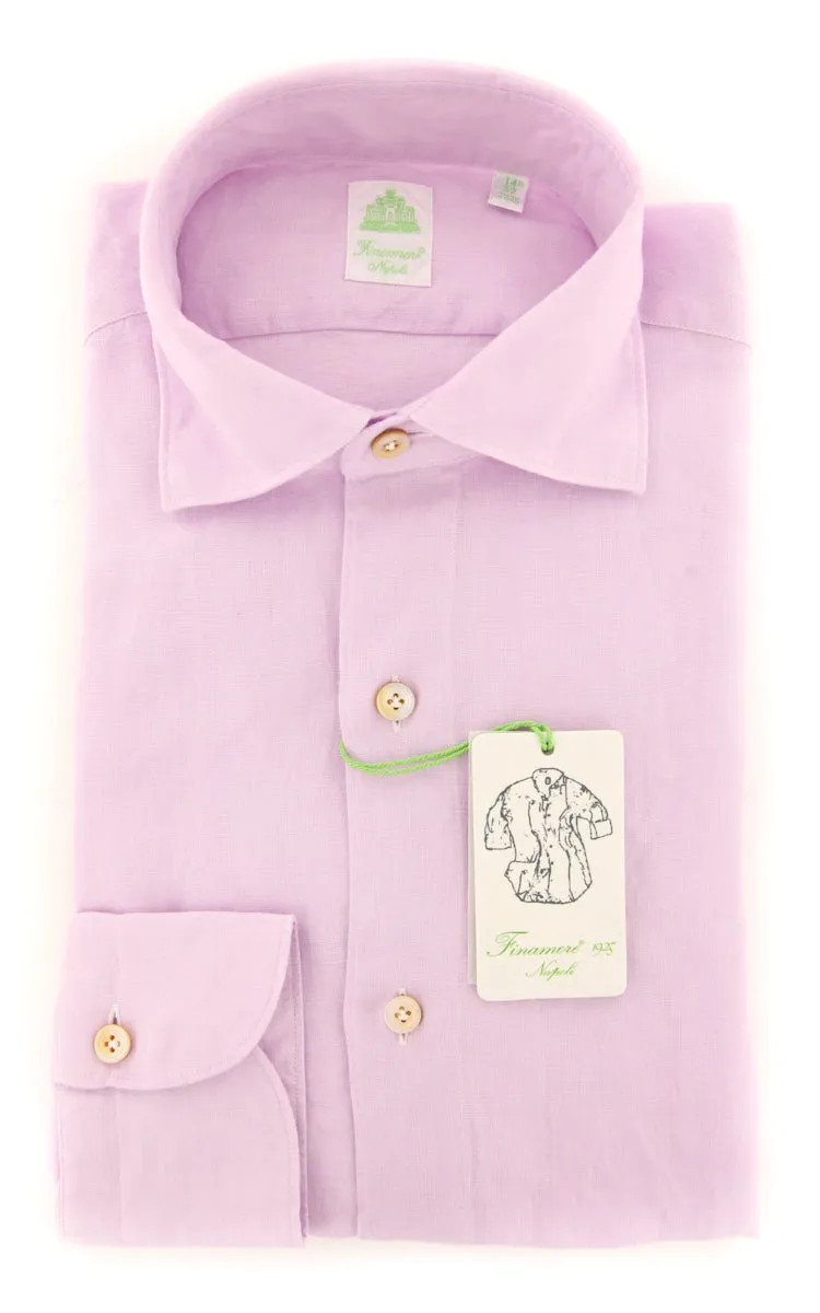 Finamore Napoli Pink Shirt - Extra Slim
