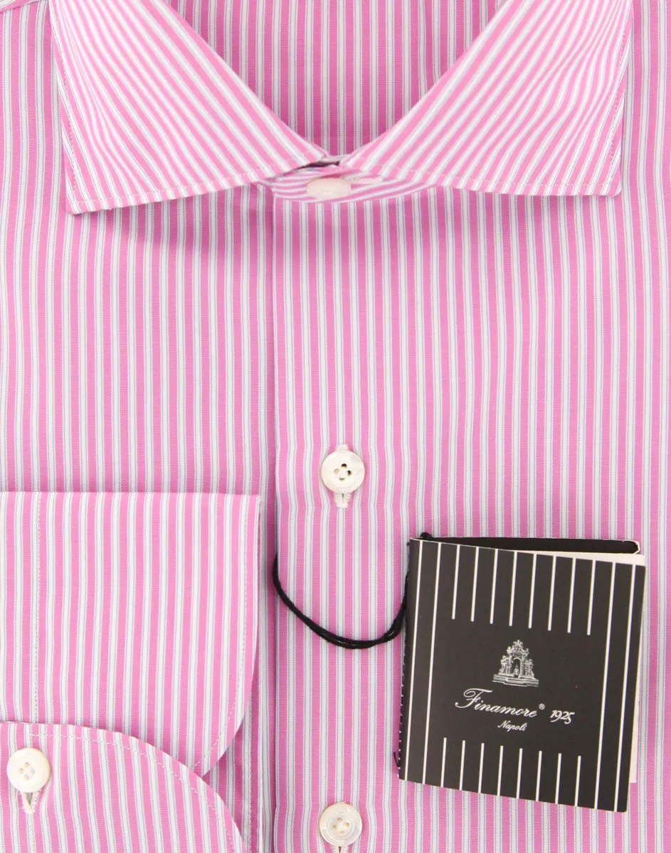 Finamore Napoli Pink Shirt - Slim