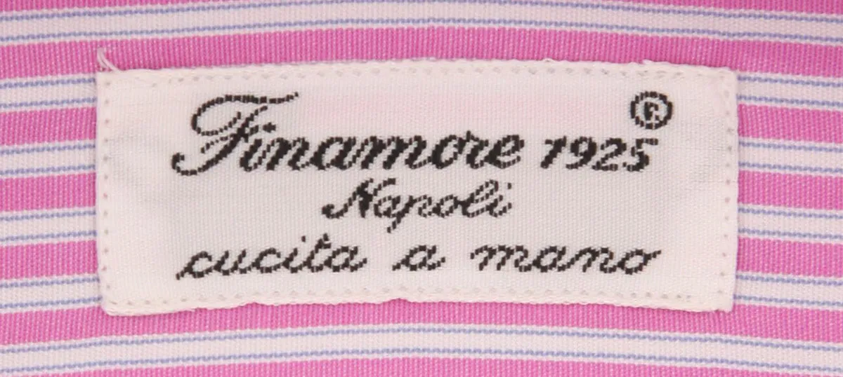 Finamore Napoli Pink Shirt - Slim