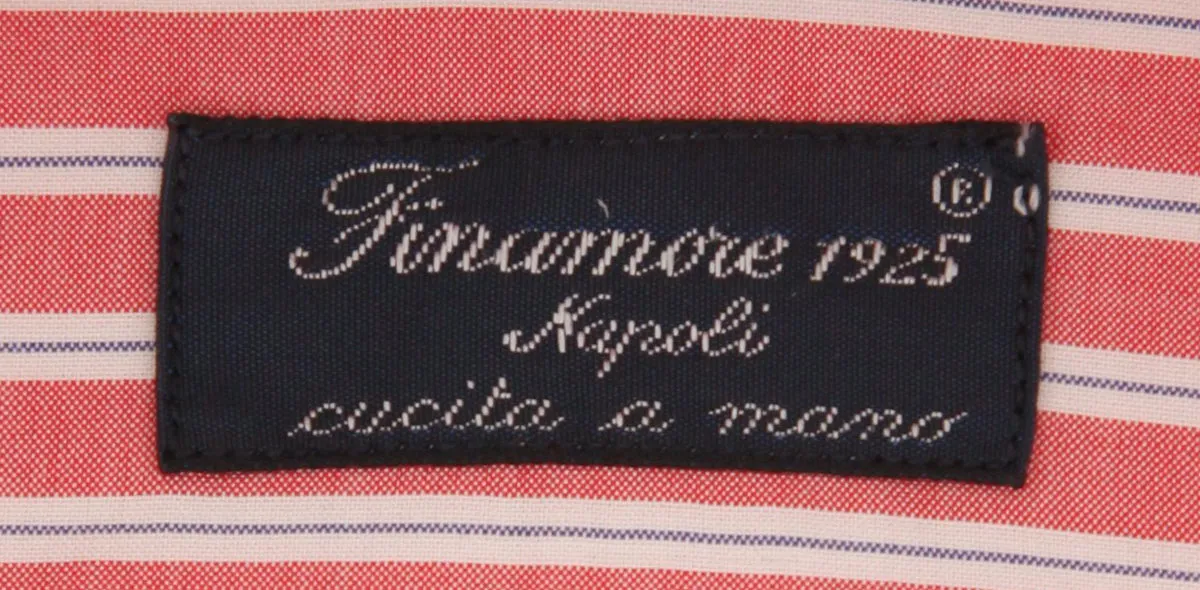 Finamore Napoli Red Shirt - Slim