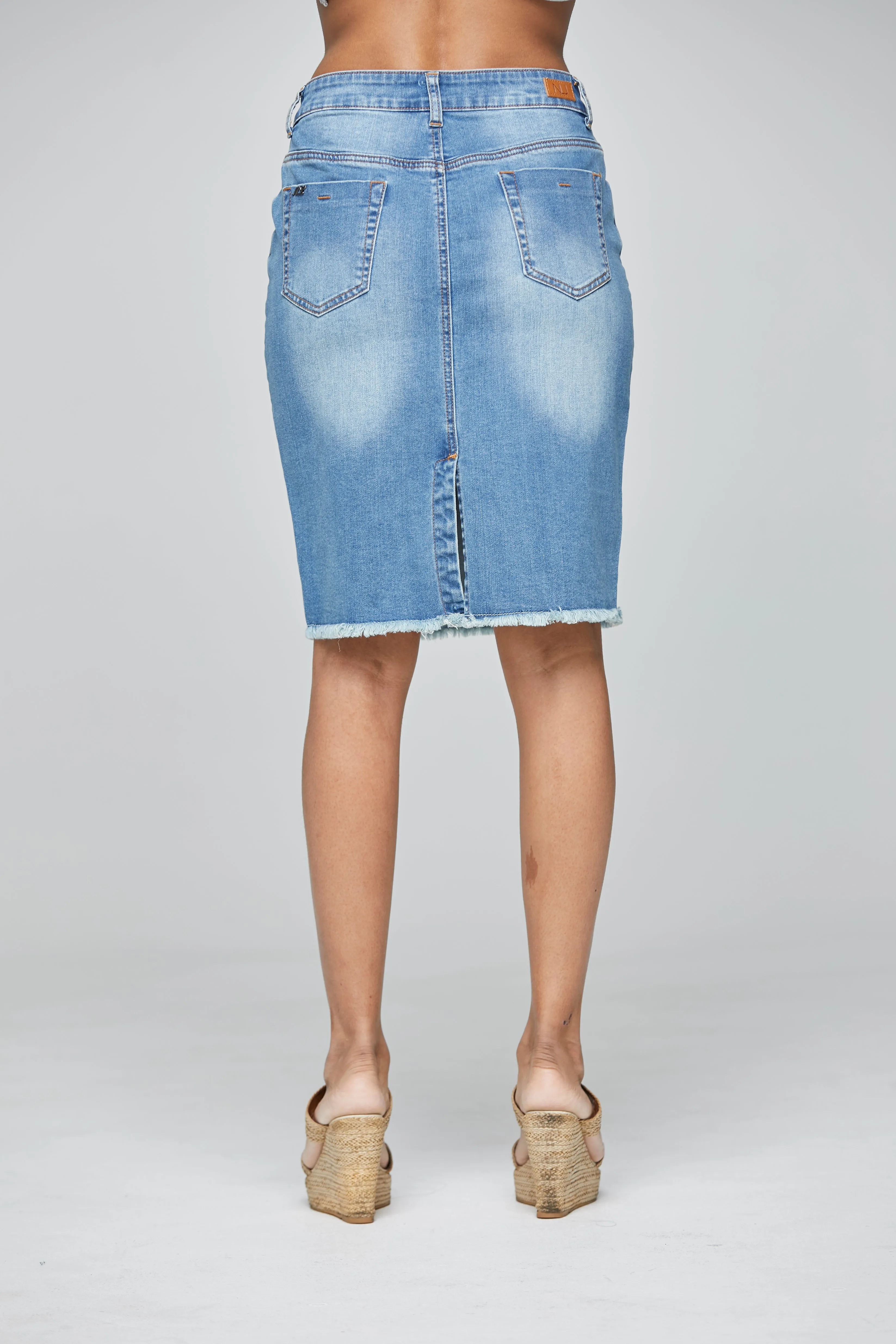Finchley Knee Skirt Rose