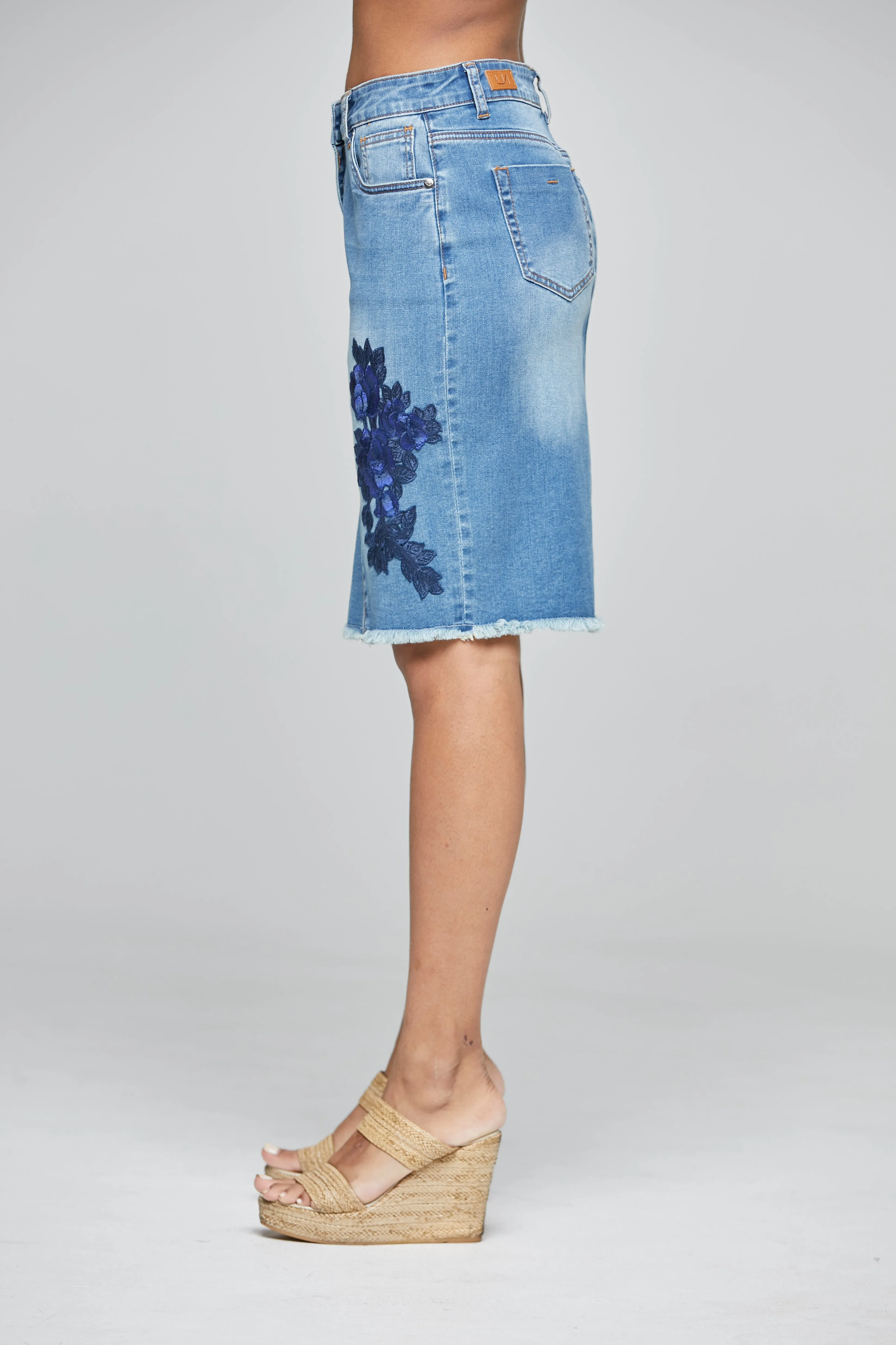 Finchley Knee Skirt Rose