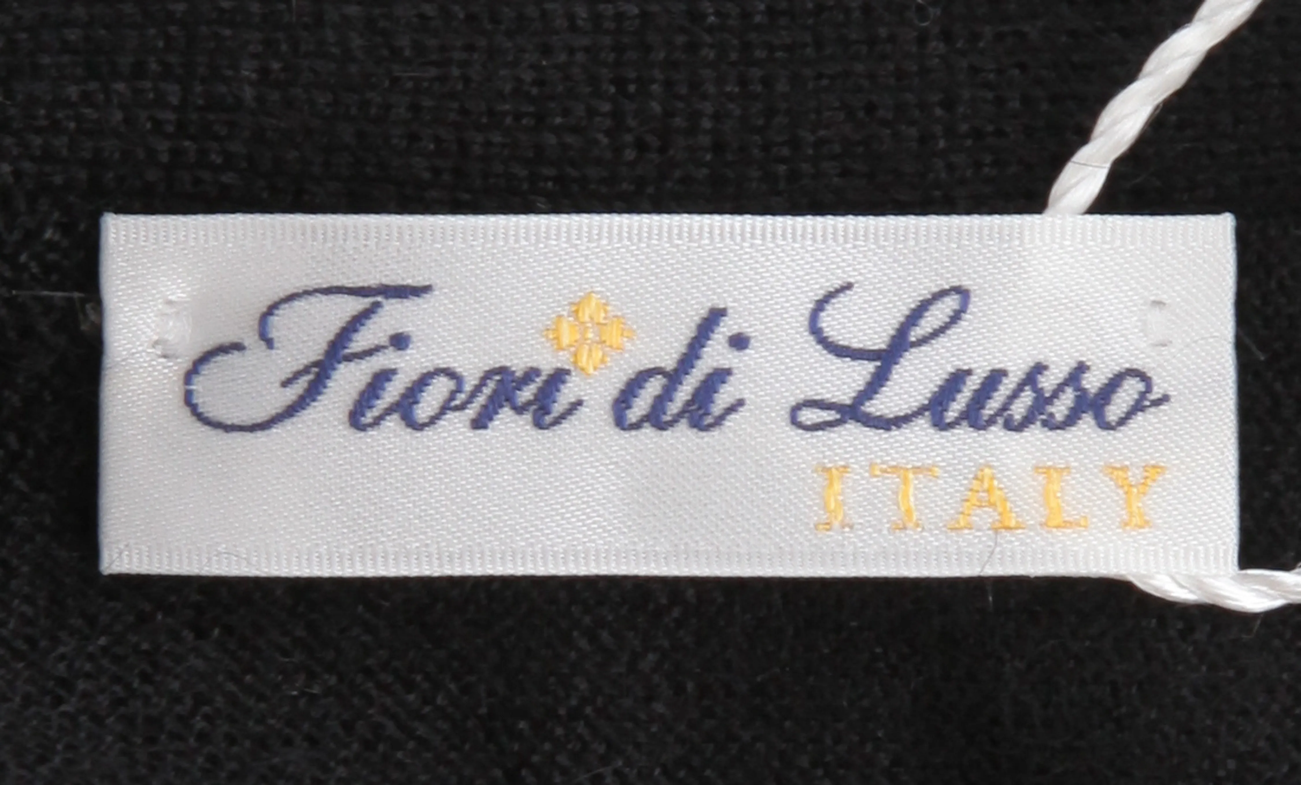 Fiori Di Lusso Black V-Neck Cardigan