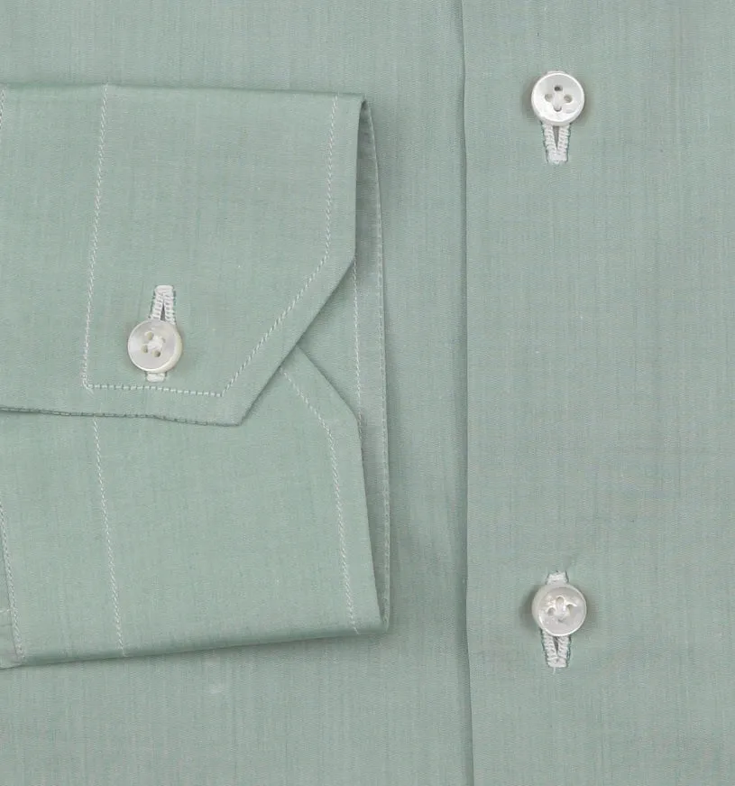 Fiori Di Lusso Green Shirt - Extra Slim