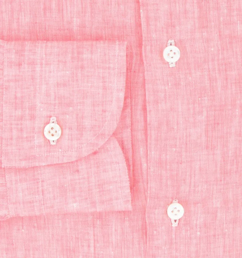 Fiori Di Lusso Pink Shirt - Slim