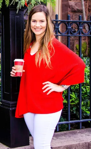 Firewood Poncho Pullover- Winter Sweater