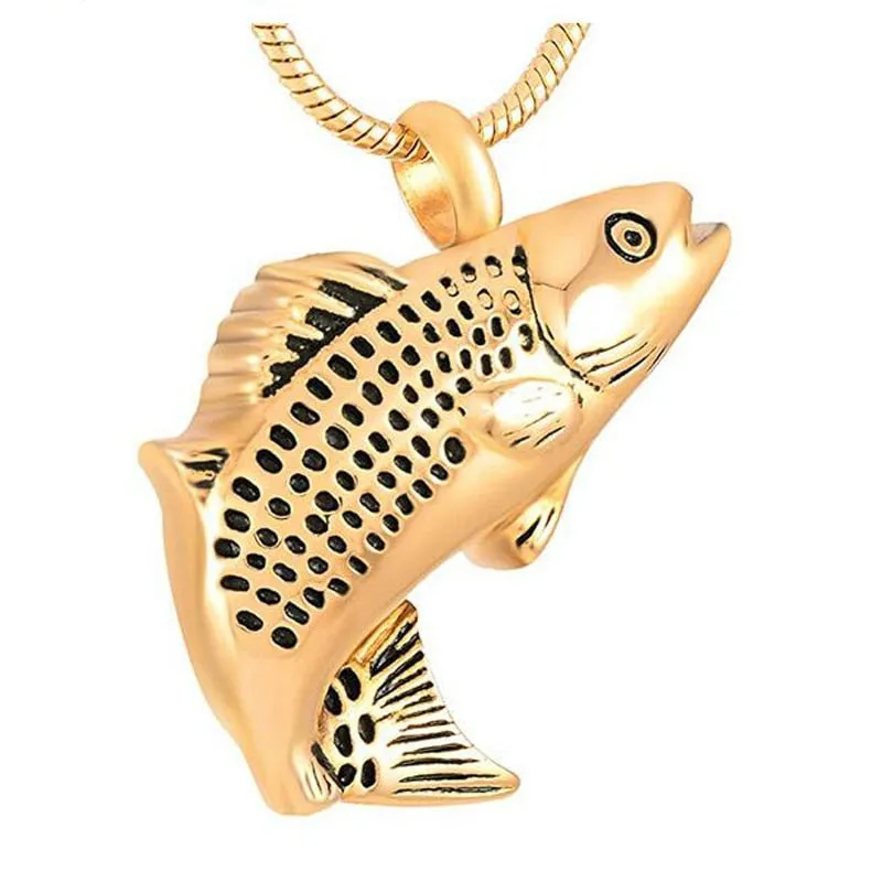 Fish Pendant Memorial Urn Necklace