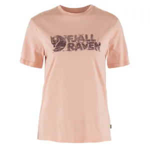 Fjallraven Womens Lush Logo T-Shirt Chalk Rose