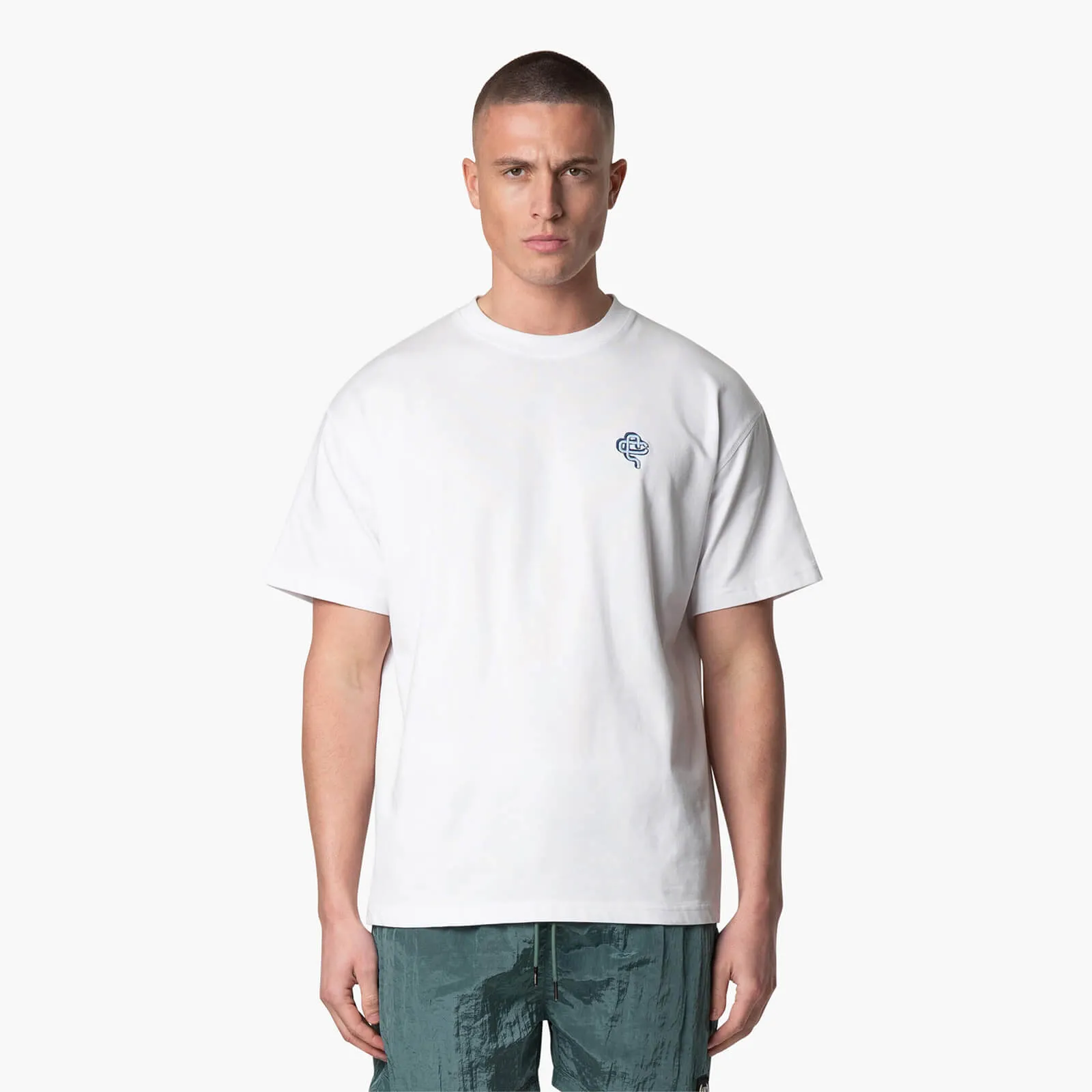 FLORENCE T-SHIRT | WHITE/LIGHT BLUE