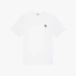 FLORENCE T-SHIRT | WHITE/LIGHT BLUE