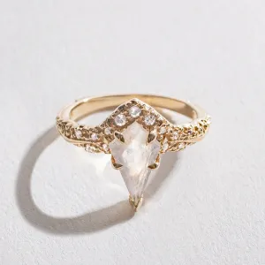 FLUX RING | MOONSTONE & 14K GOLD