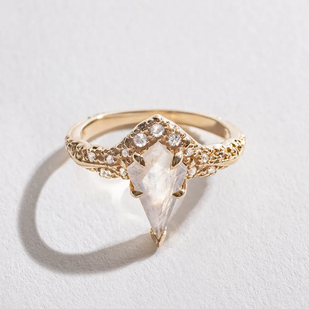 FLUX RING | MOONSTONE & 14K GOLD
