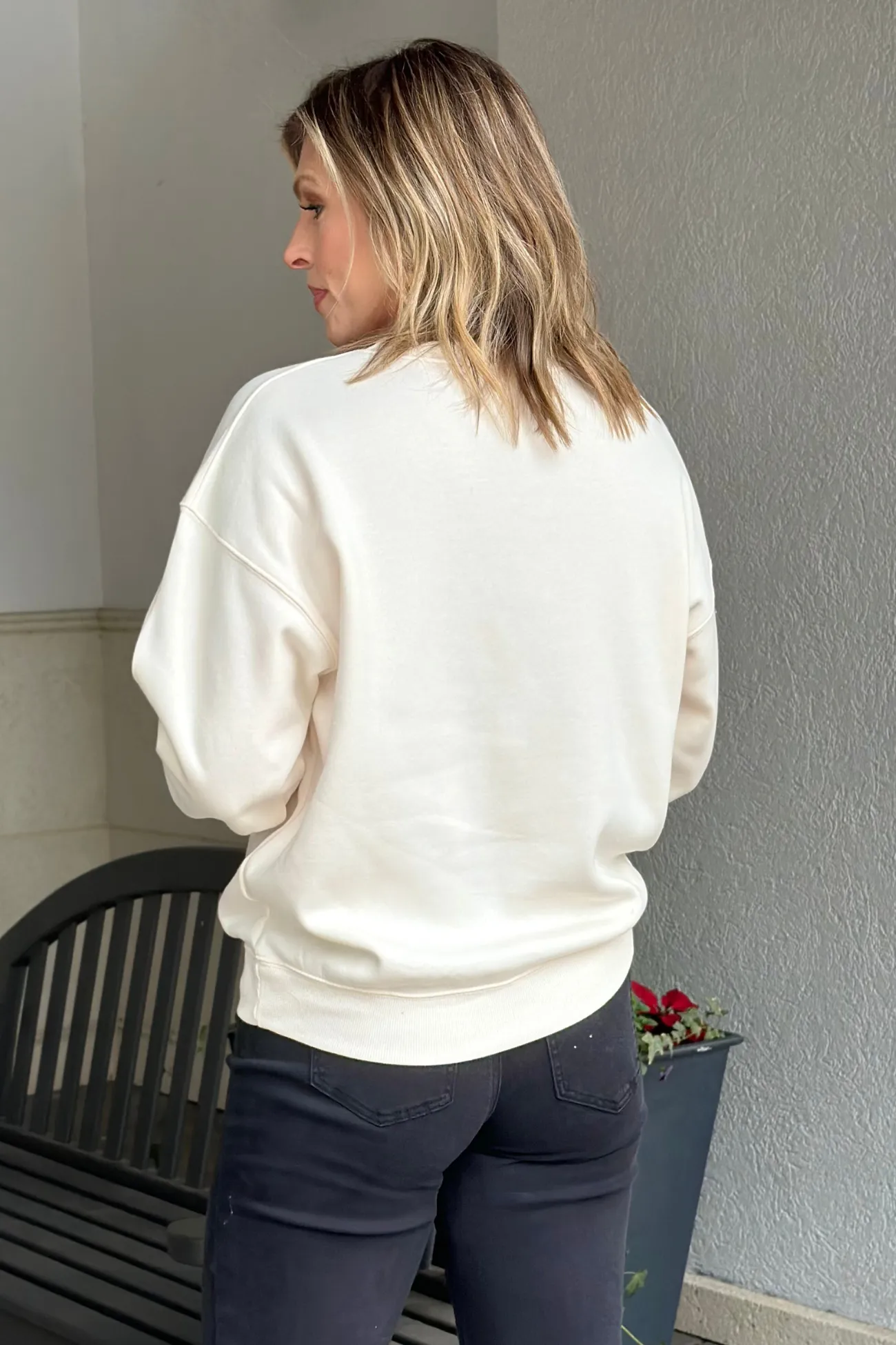 For All The Right Seasons Pullover-Cream