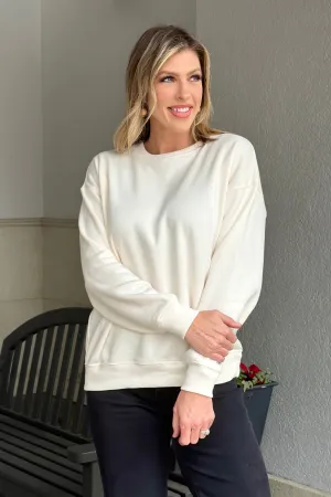 For All The Right Seasons Pullover-Cream