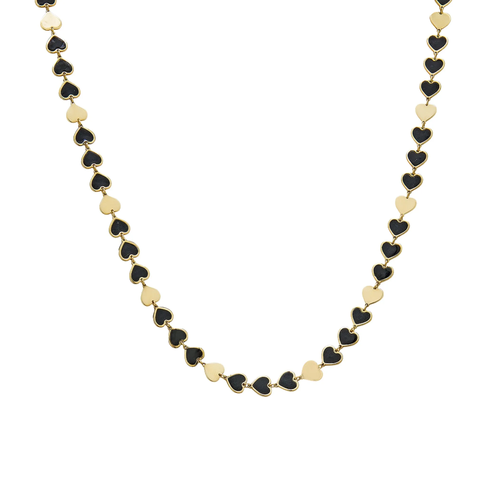 Forever Heart Necklace/ Black Onyx