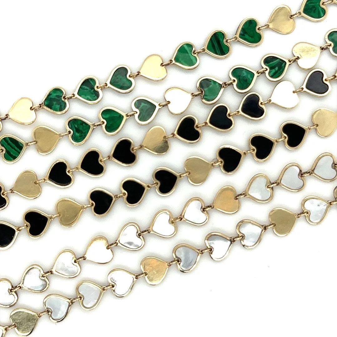 Forever Heart Necklace/ Black Onyx