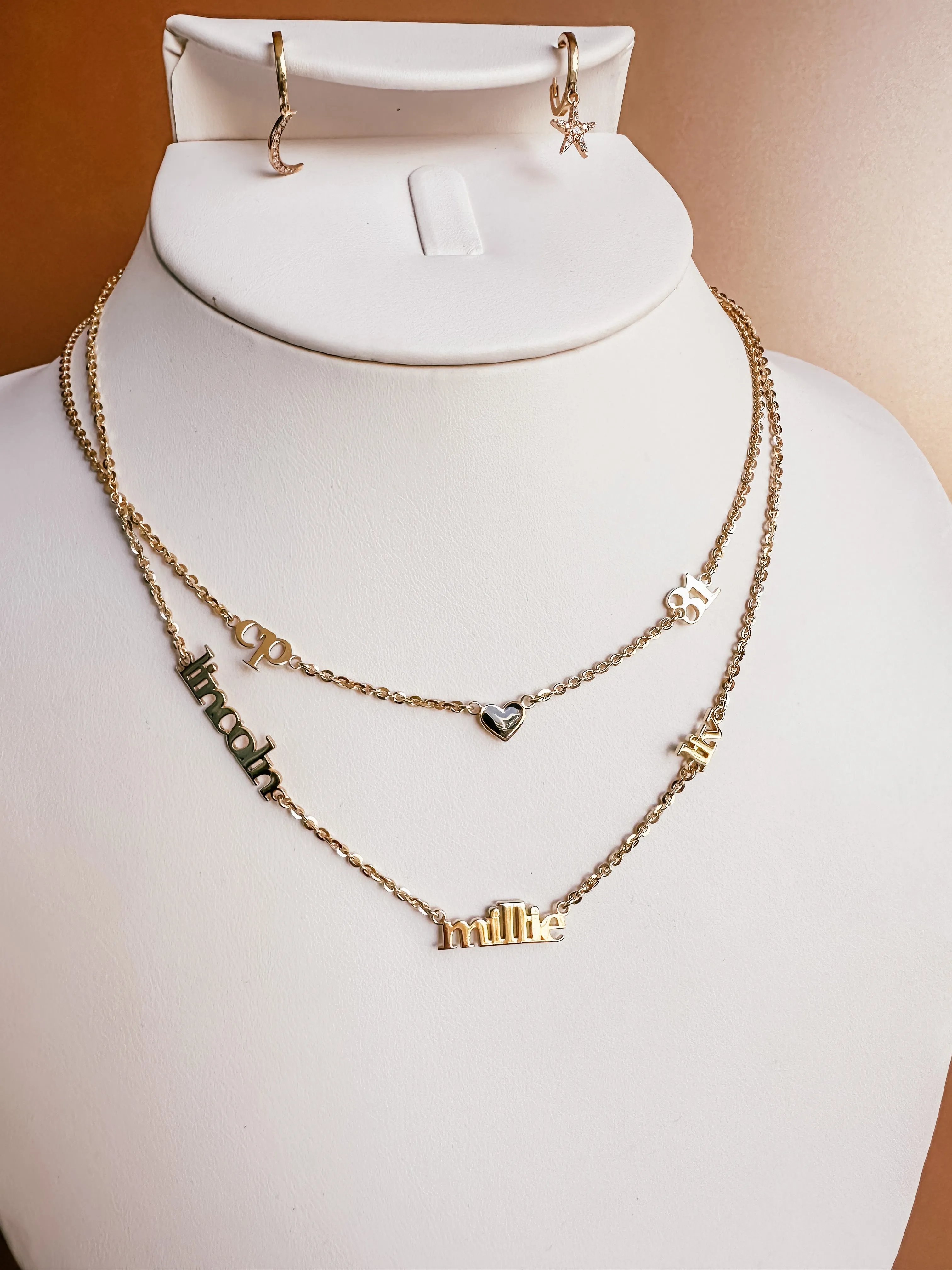Four Name Necklace
