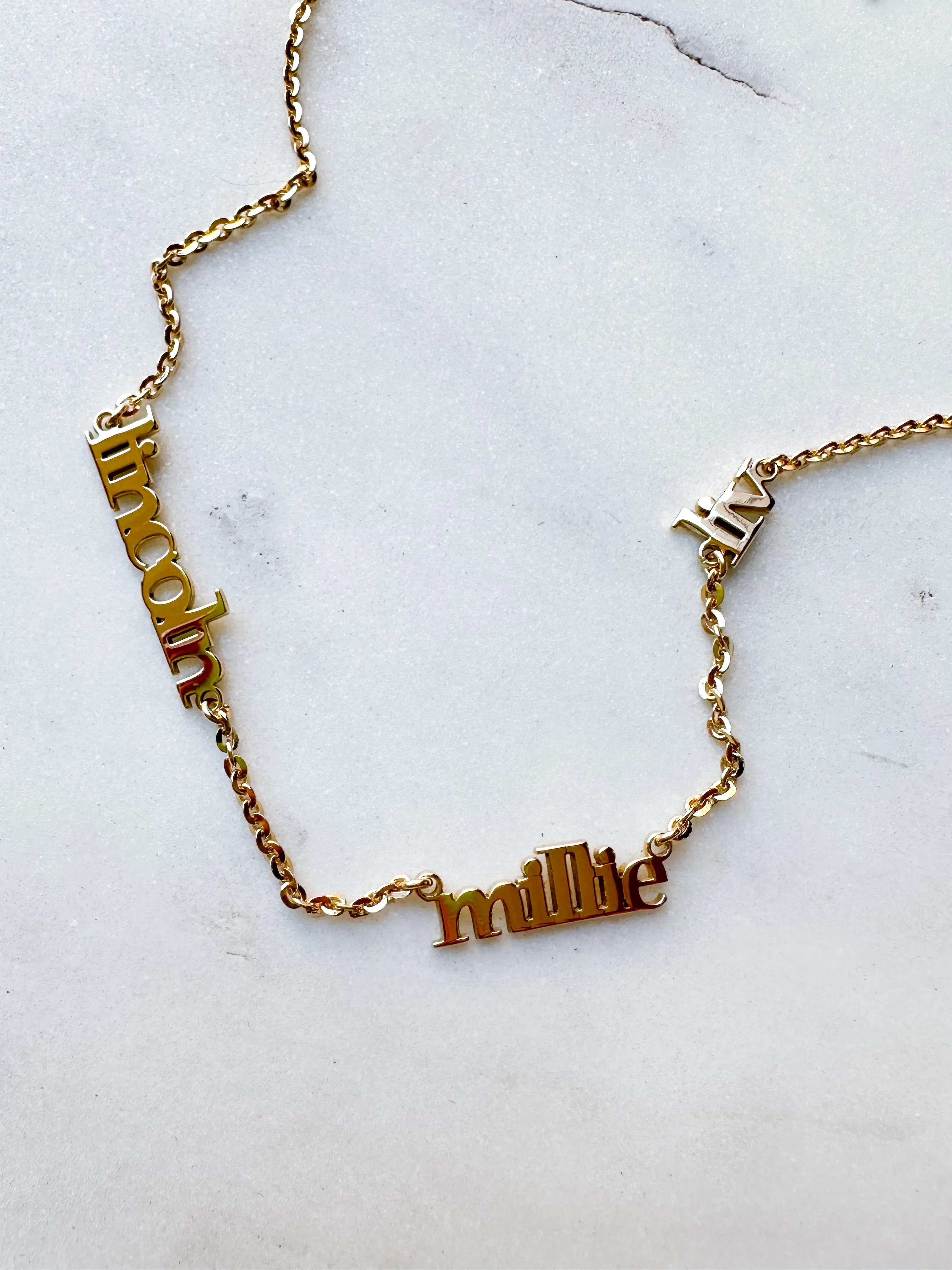 Four Name Necklace