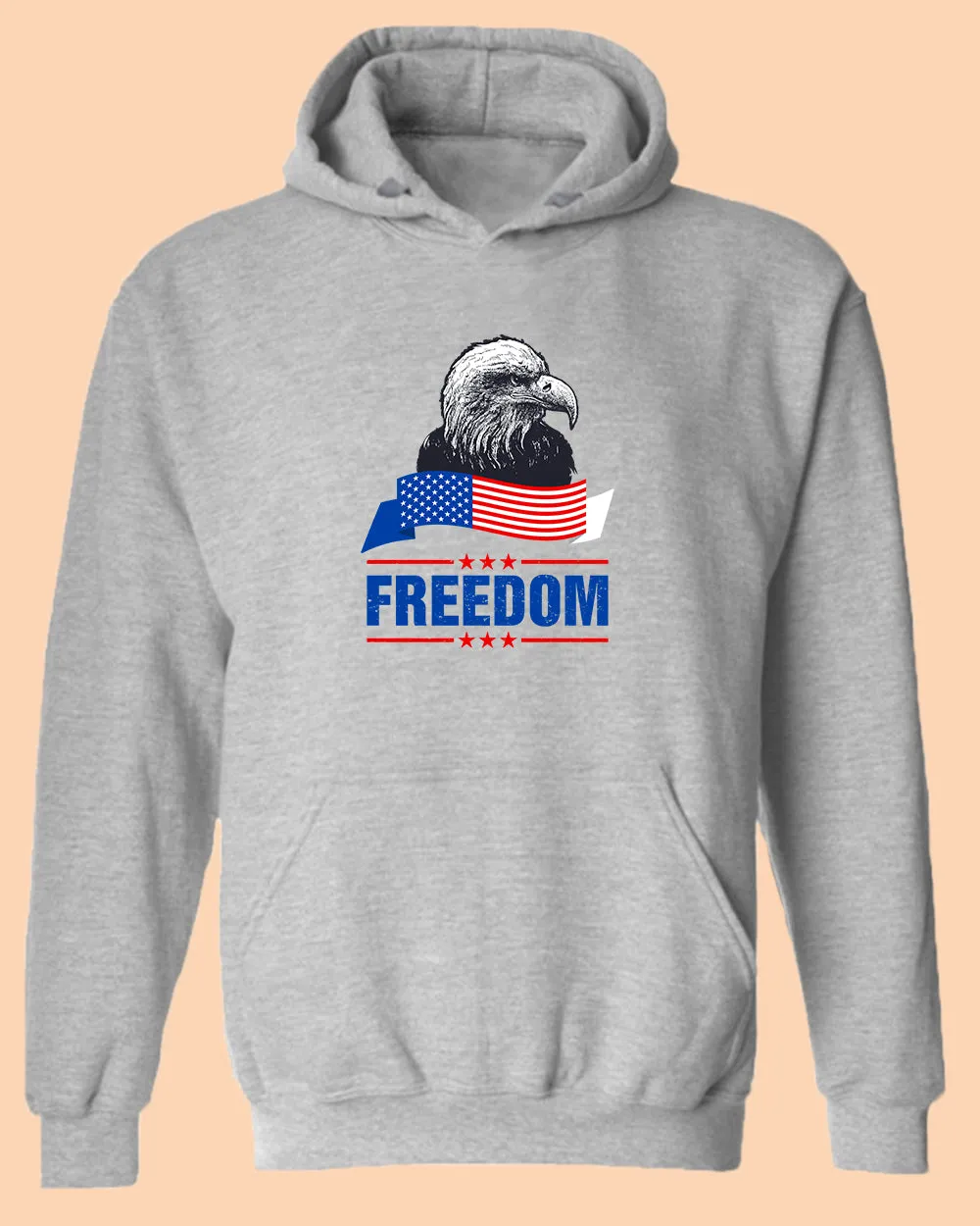 Freedom hoodie with Eagle