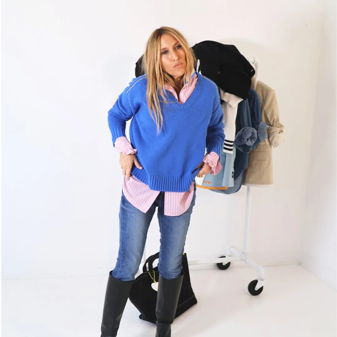 Frenchy Cotton Sweater