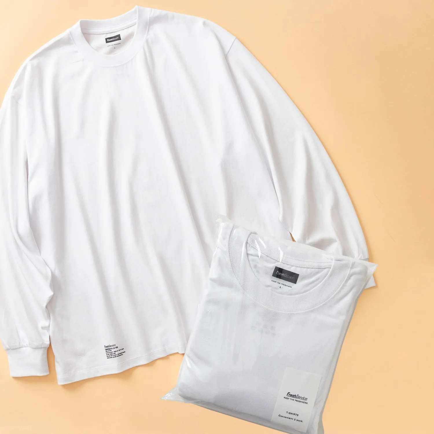 FreshService | フレッシュサービス　2-PACK OVERSIZED L/S TEE
