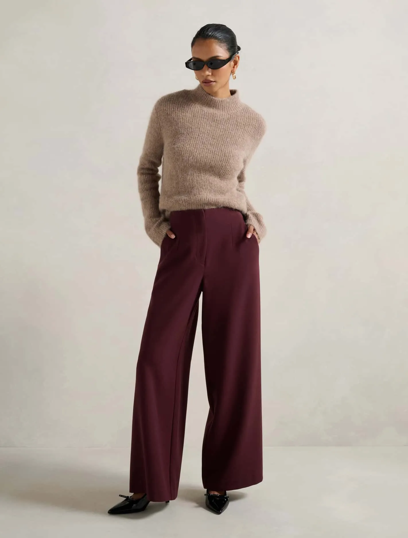 Freya Petite High Waist Wide Leg Pants