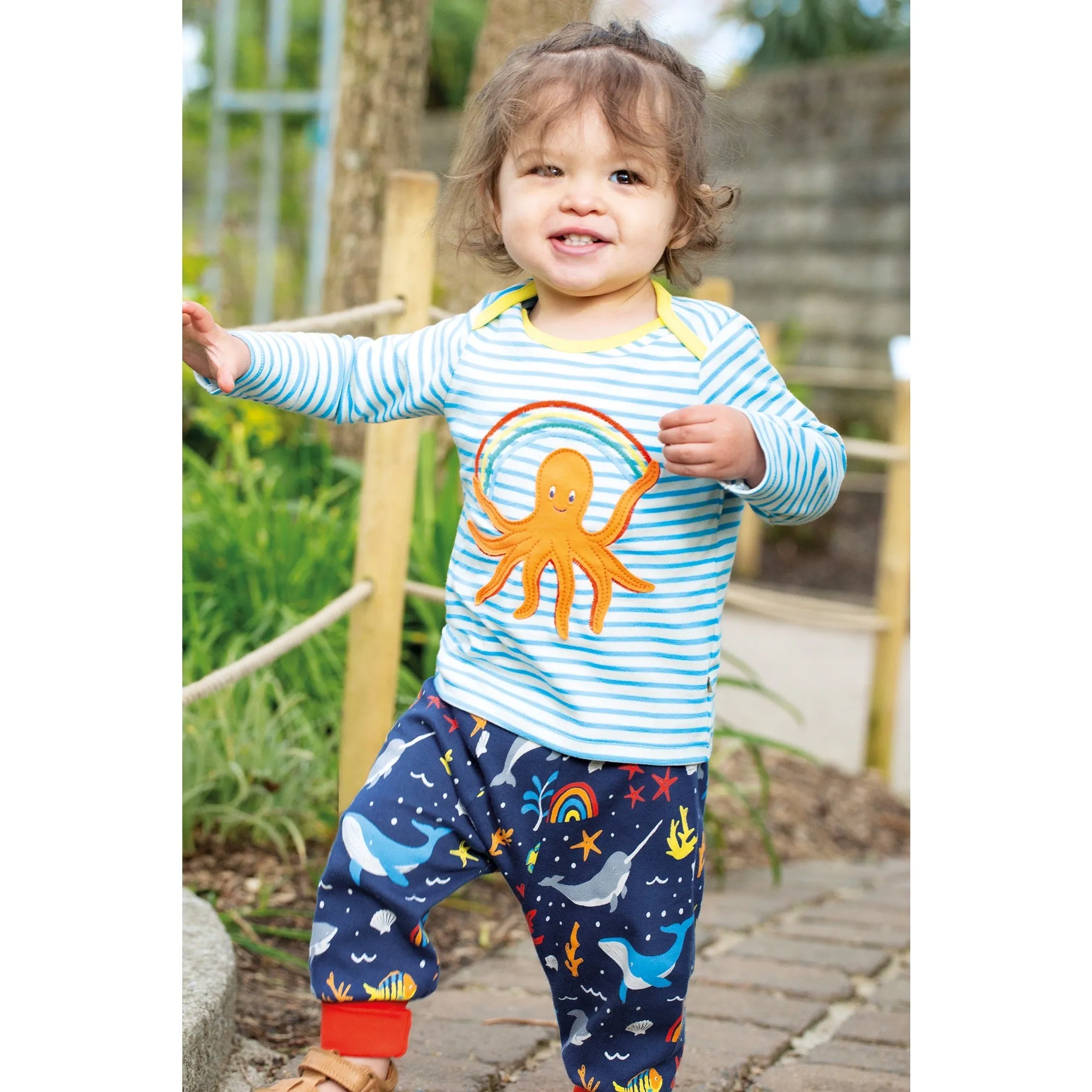 Frugi Parsnip Pants Lw3bw Rainbow Sea