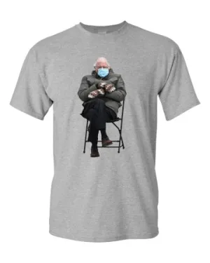 Funny Bernie Mood T-shirt Meme Inauguration Grumpy Sanders Mittens Unisex Tee T-Shirt