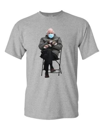 Funny Bernie Mood T-shirt Meme Inauguration Grumpy Sanders Mittens Unisex Tee T-Shirt