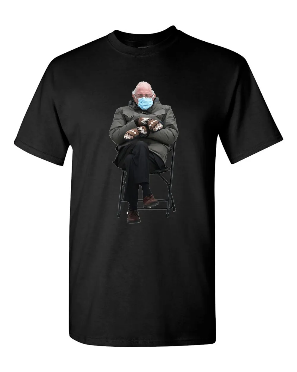Funny Bernie Mood T-shirt Meme Inauguration Grumpy Sanders Mittens Unisex Tee T-Shirt
