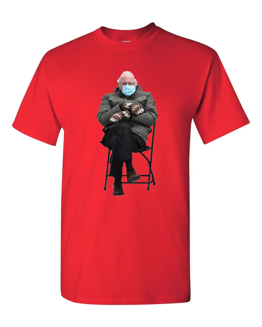 Funny Bernie Mood T-shirt Meme Inauguration Grumpy Sanders Mittens Unisex Tee T-Shirt