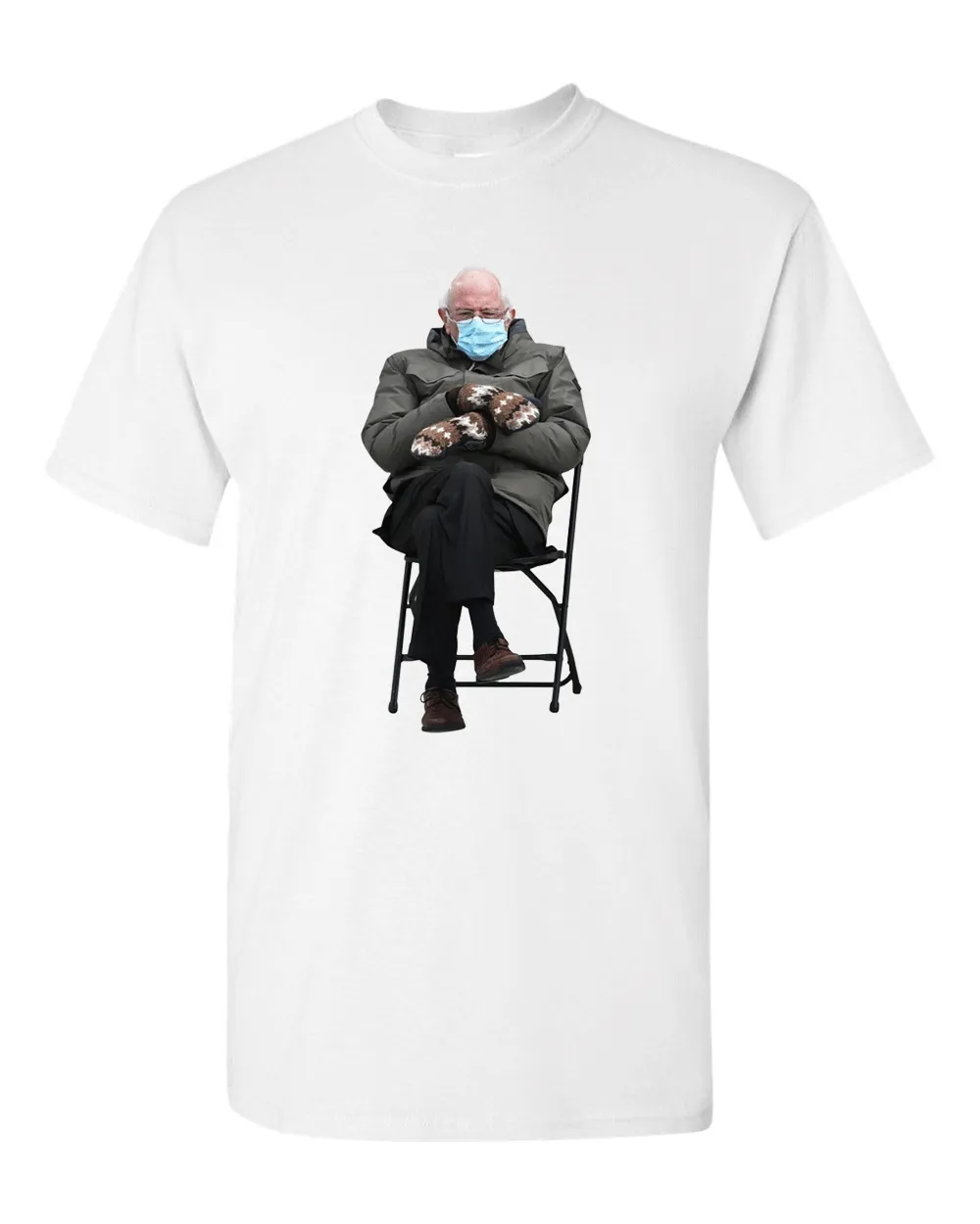 Funny Bernie Mood T-shirt Meme Inauguration Grumpy Sanders Mittens Unisex Tee T-Shirt
