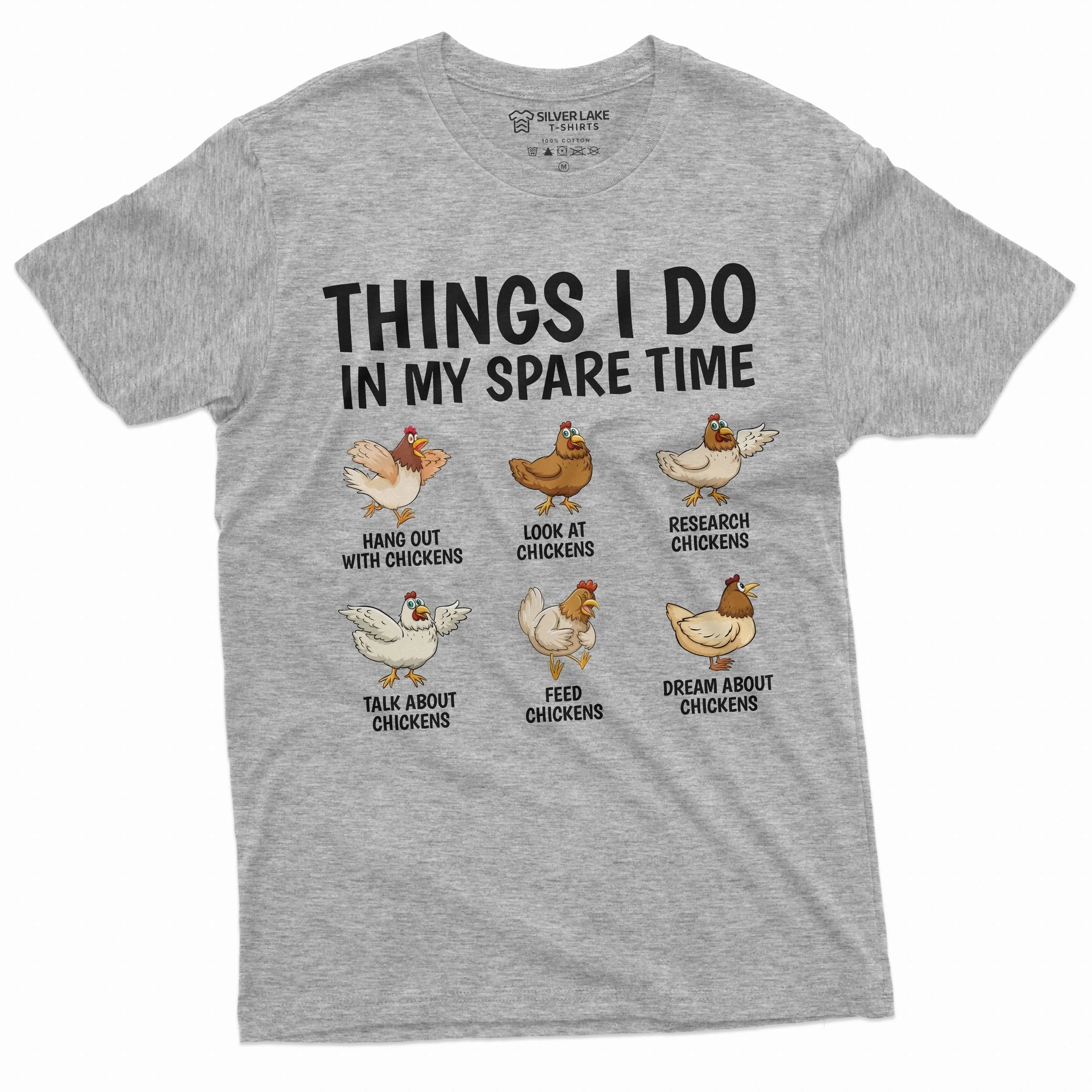 funny farming farmer tshirt things I do in my spare time chickens animal lover tee shirt