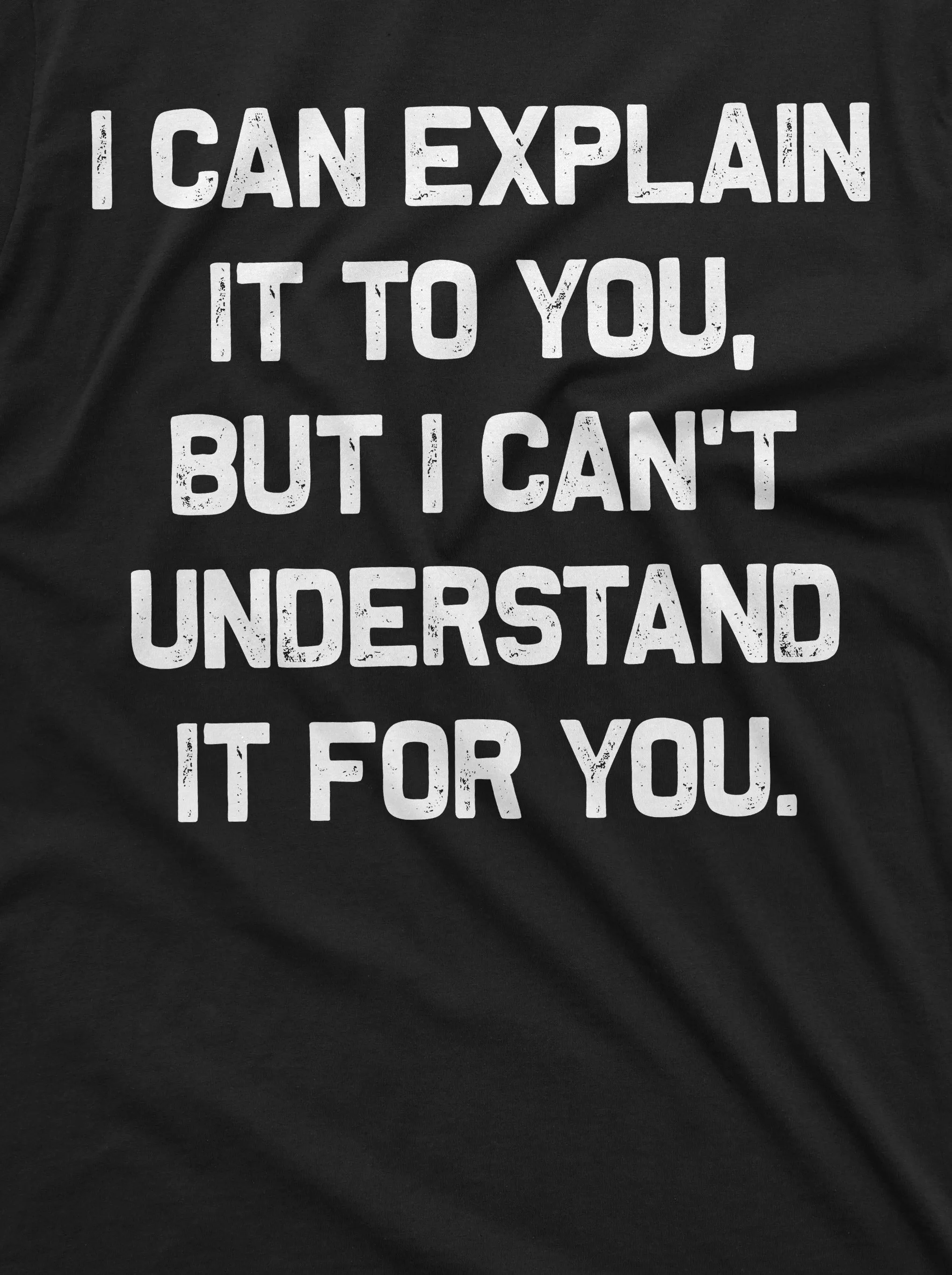 Funny I can explain it to you but I cant understand it for you T-shirt Humorous saying Tee Shirt