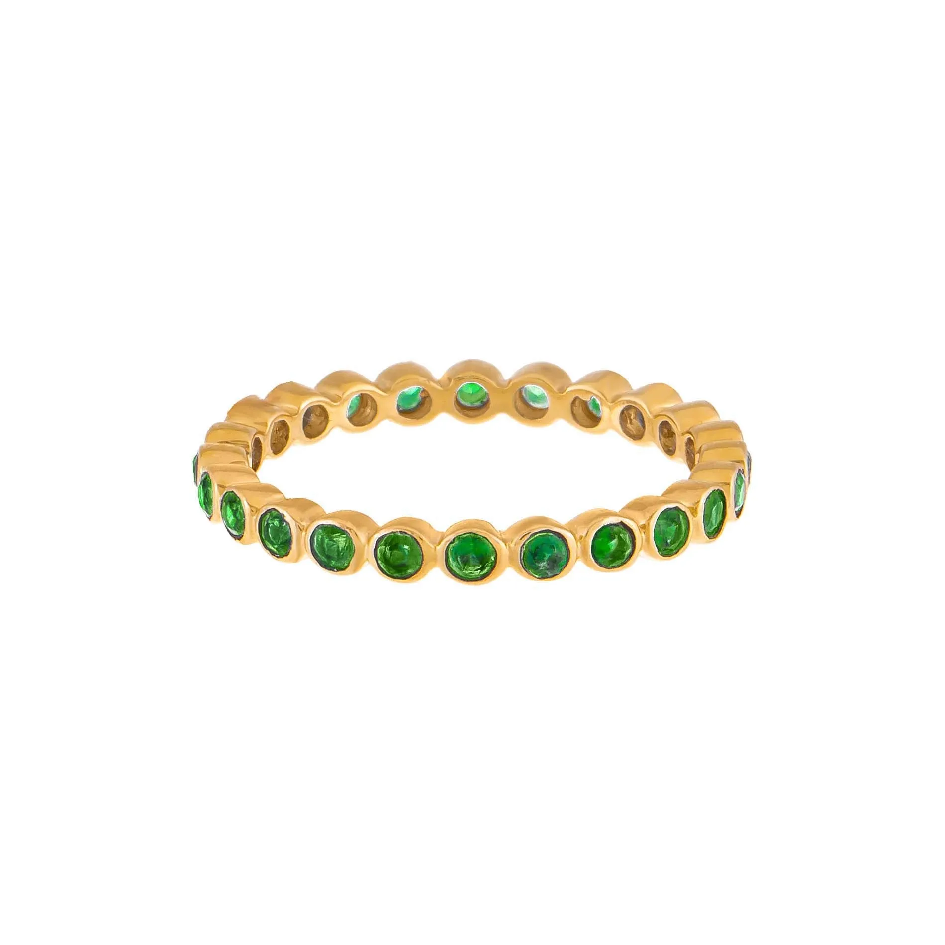 Gemstone Bezel Ring 14K