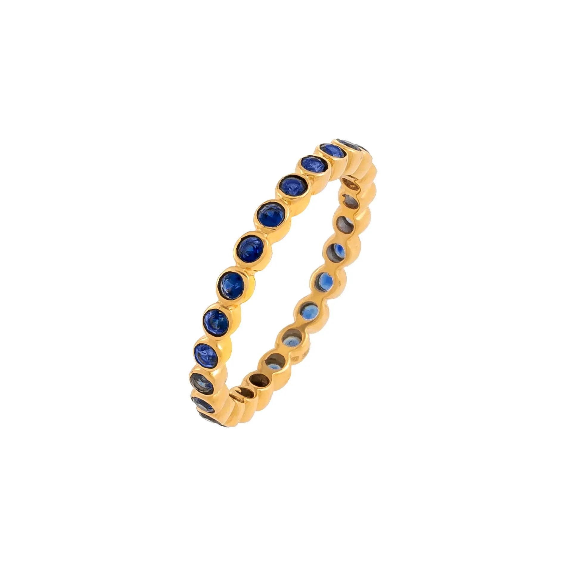 Gemstone Bezel Ring 14K