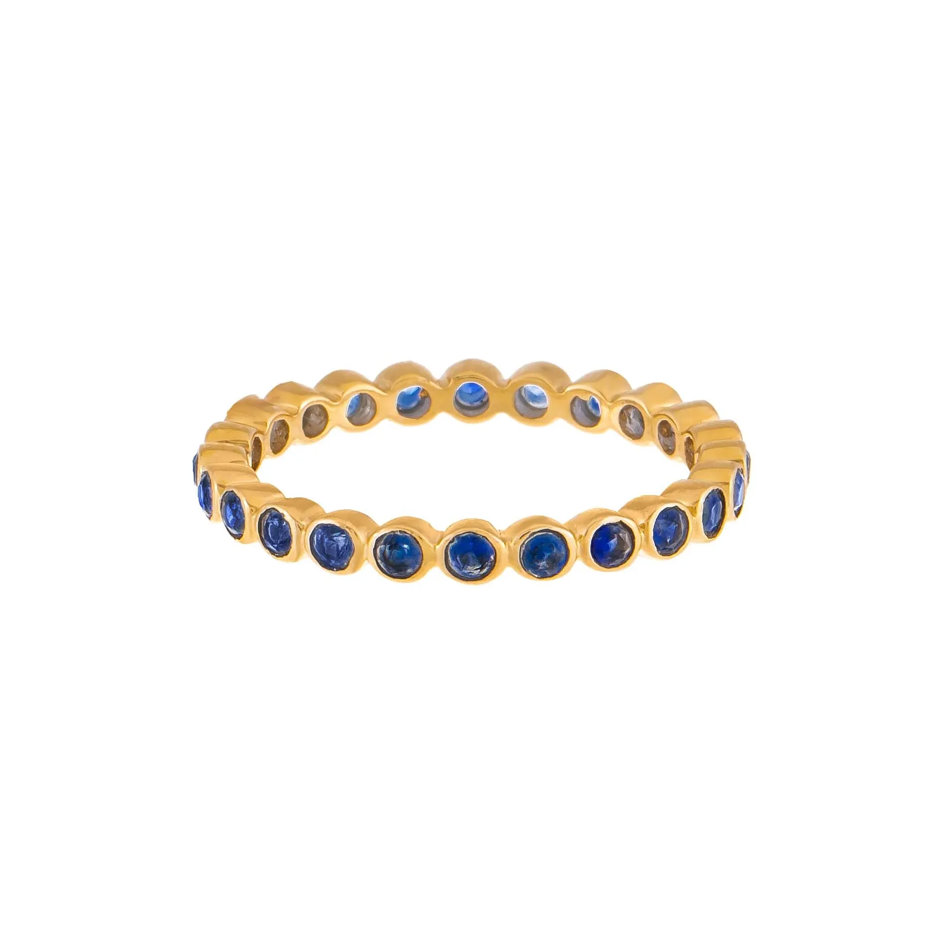 Gemstone Bezel Ring 14K