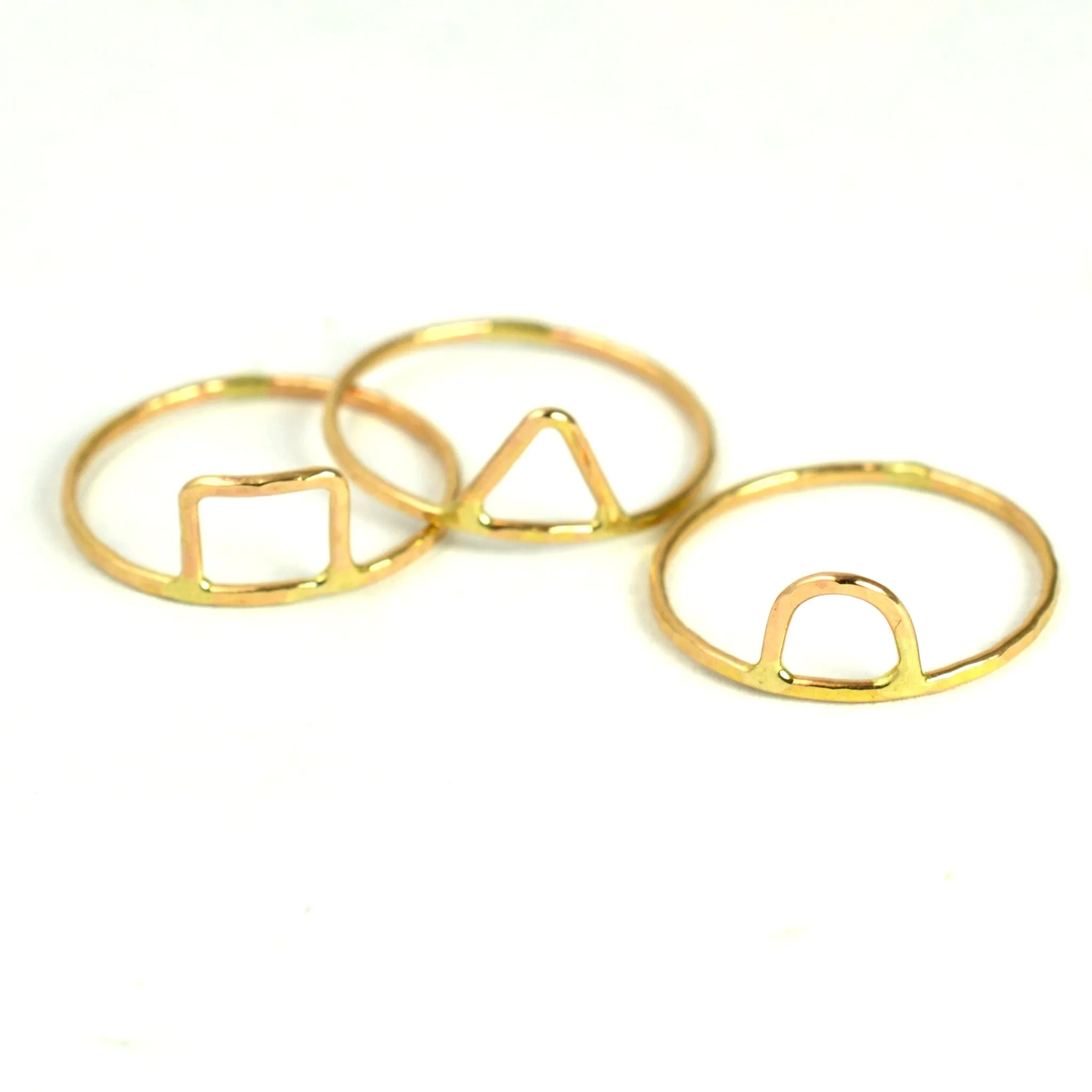 Geometric Arch Stackable Ring
