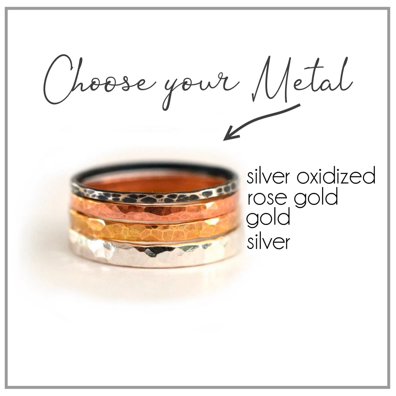 Geometric Arch Stackable Ring