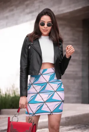 Geometric Crate | Pencil Skirt