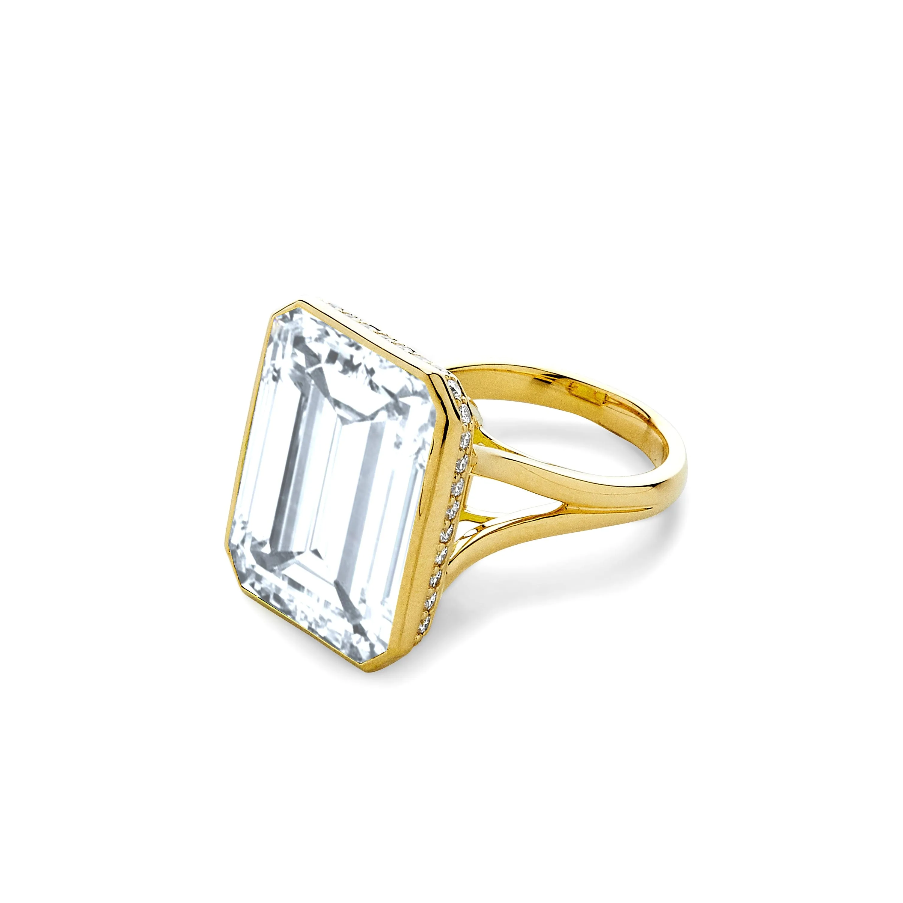 Geometrix Gemstone Diamond Ring