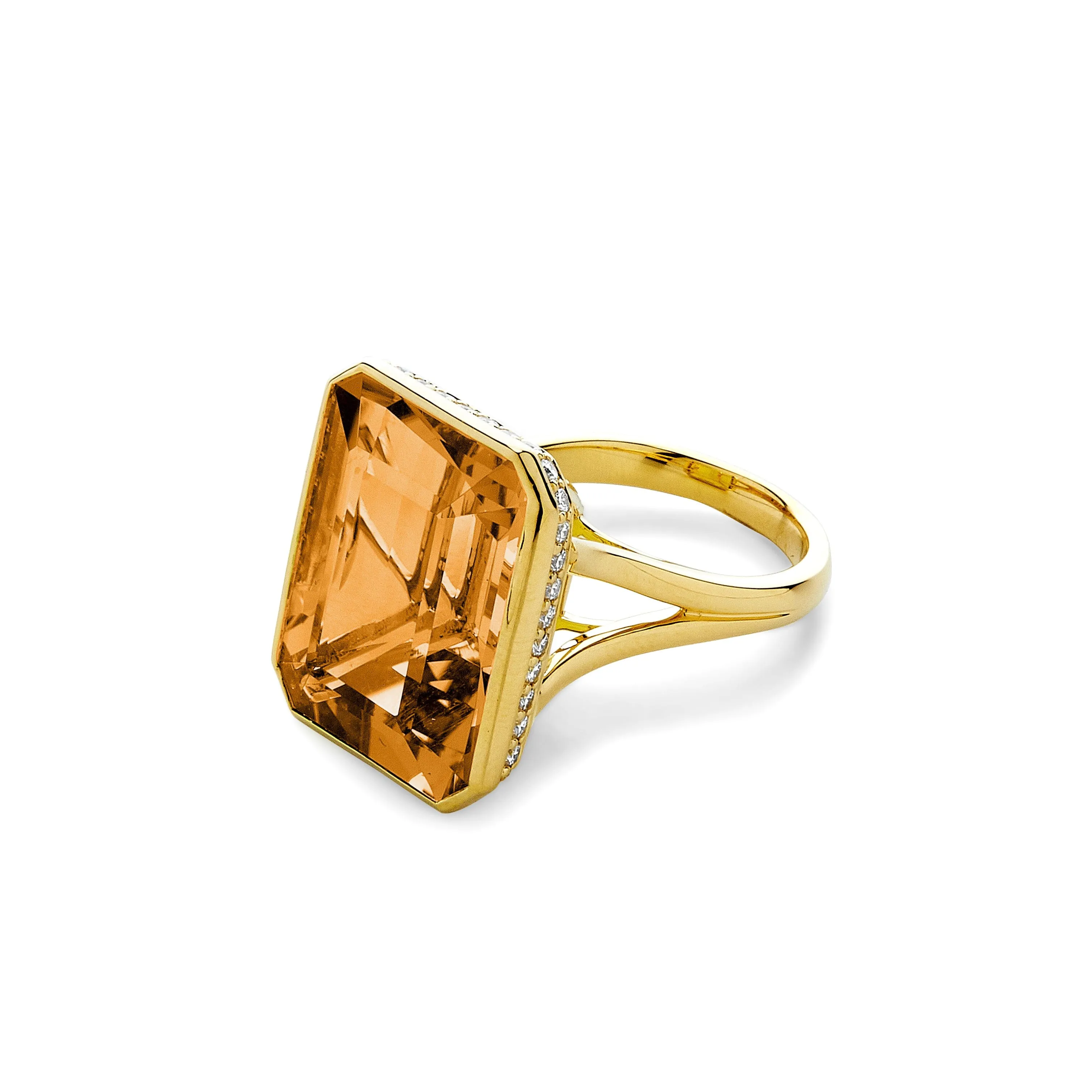 Geometrix Gemstone Diamond Ring