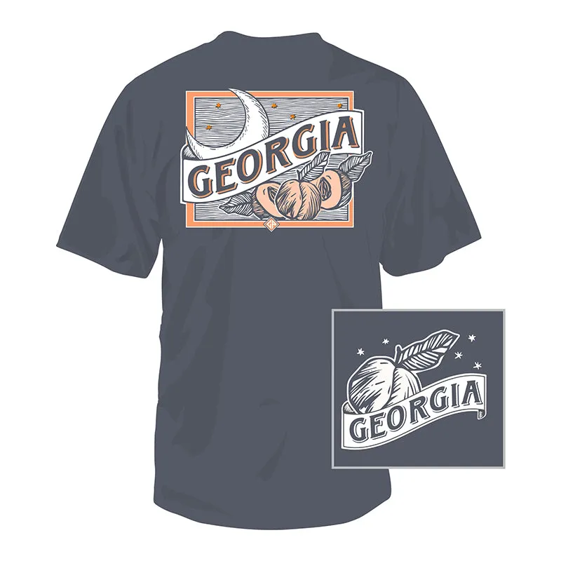 Georgia Moon & Peaches Short Sleeve T-Shirt