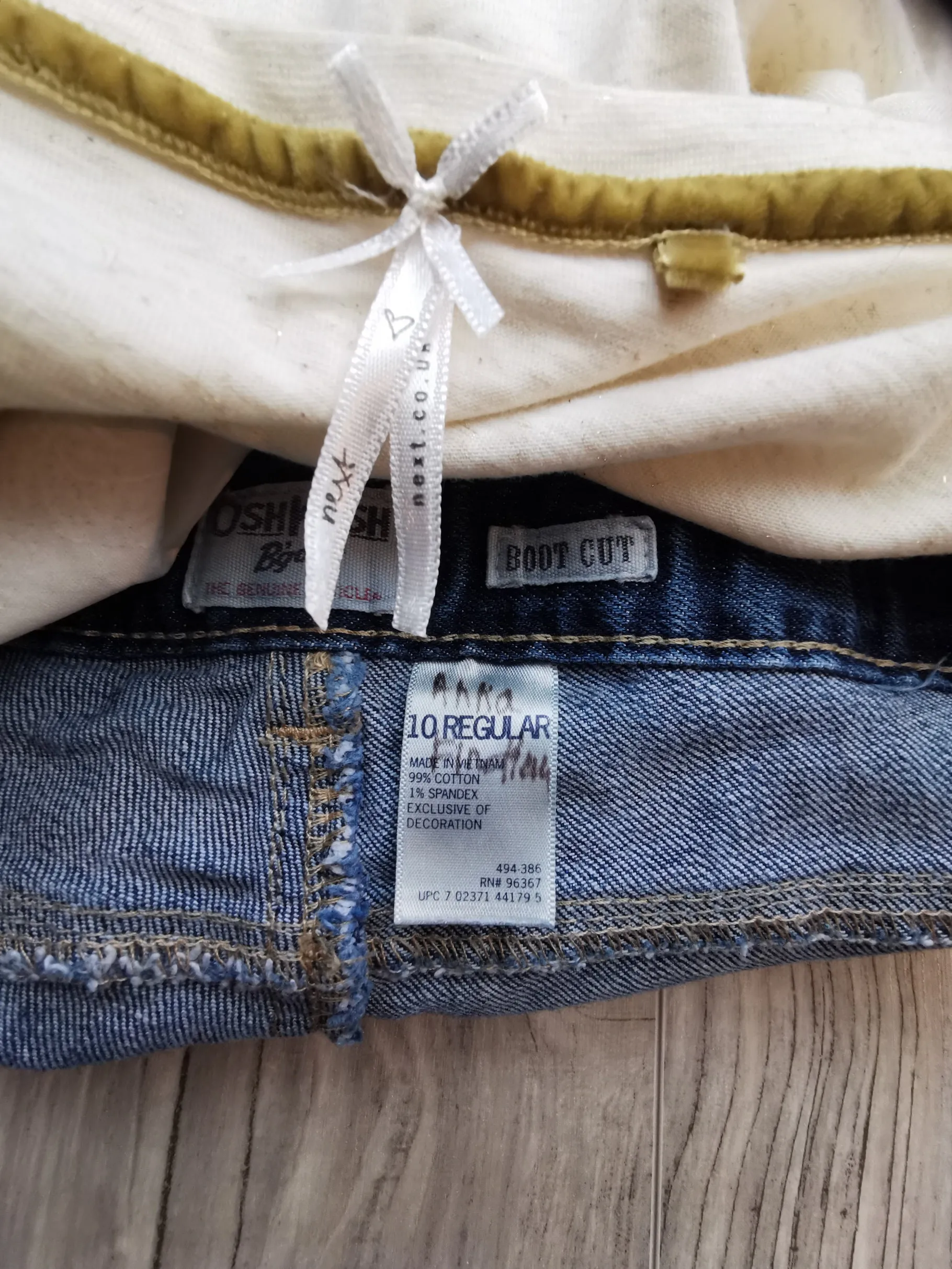 GIRL SIZE 10 YEARS - NEXT / OSHKOSH, 2 Piece Mix N Match Outfit NWOT / EUC B20