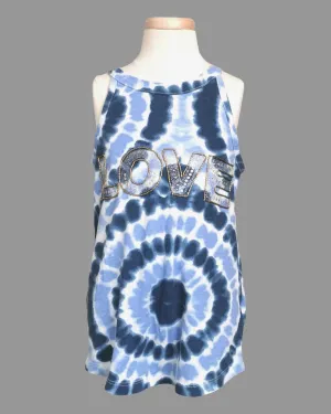 GIRL SIZE MEDIUM (7/8 YEARS) - CHILDREN'S PLACE, Tie-dyed Graphic Tank EUC B15