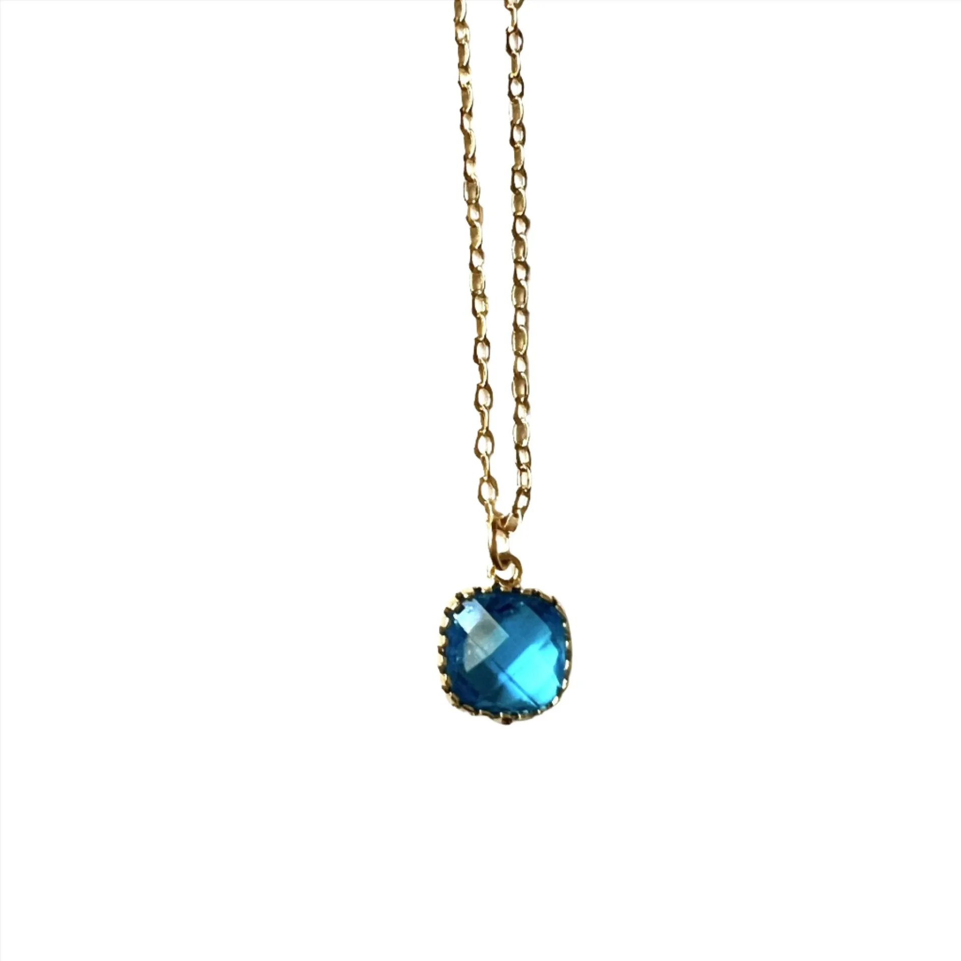 Glass Gemstone Necklace