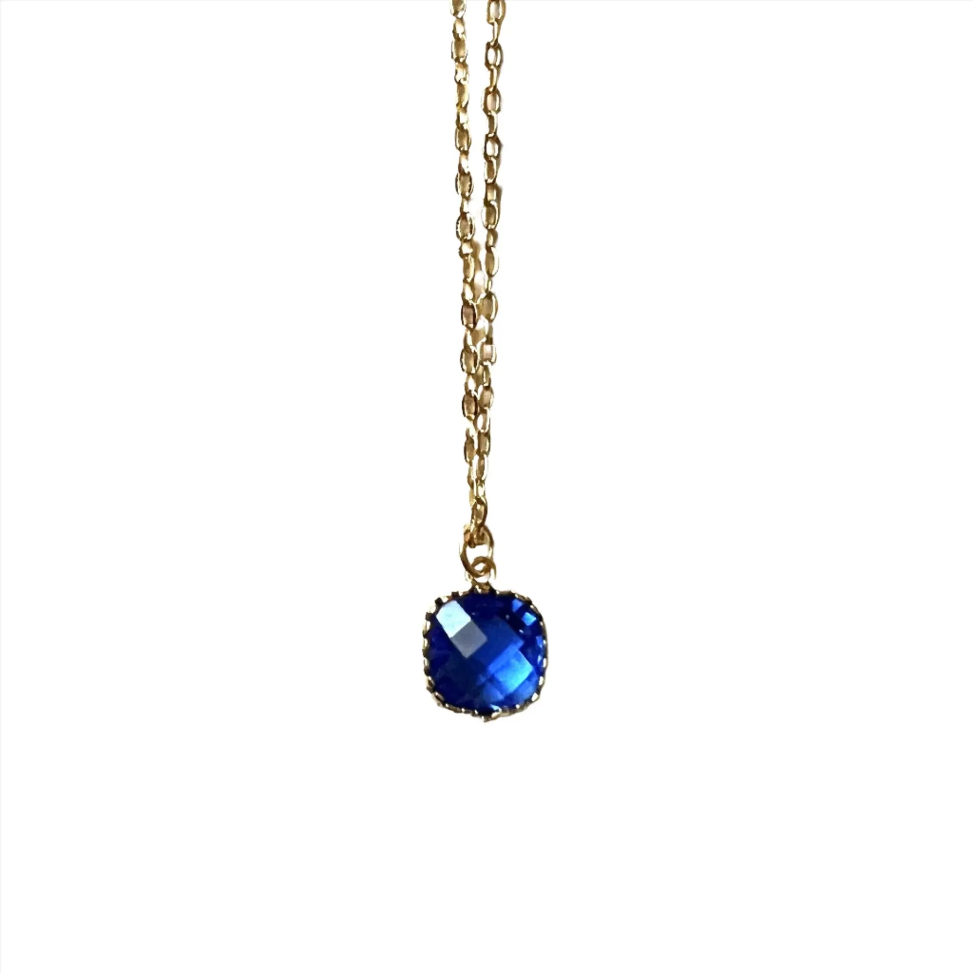 Glass Gemstone Necklace