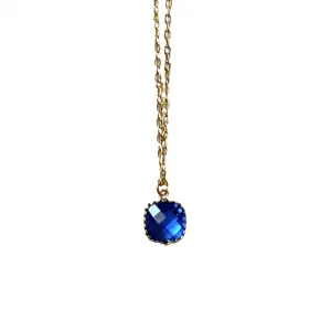 Glass Gemstone Necklace