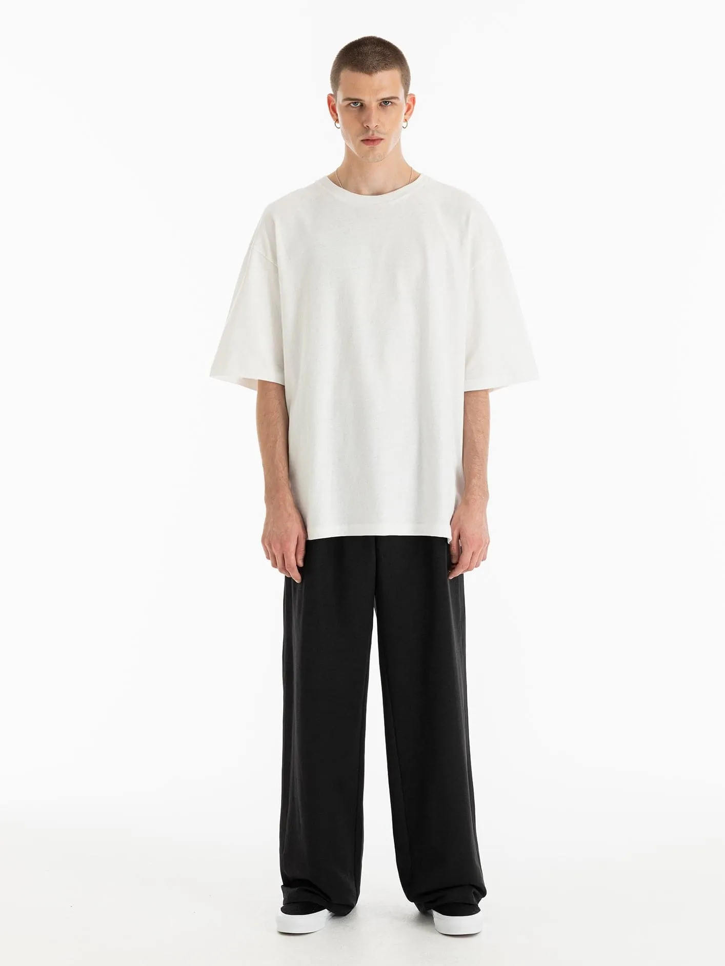 Gojo Sırt Baskılı Oversize T-Shirt - Kırık Beyaz