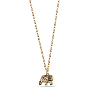 GOLD ELEPHANT PENDANT  NECKLACES #SWR-CP4187A GLD (SE11)